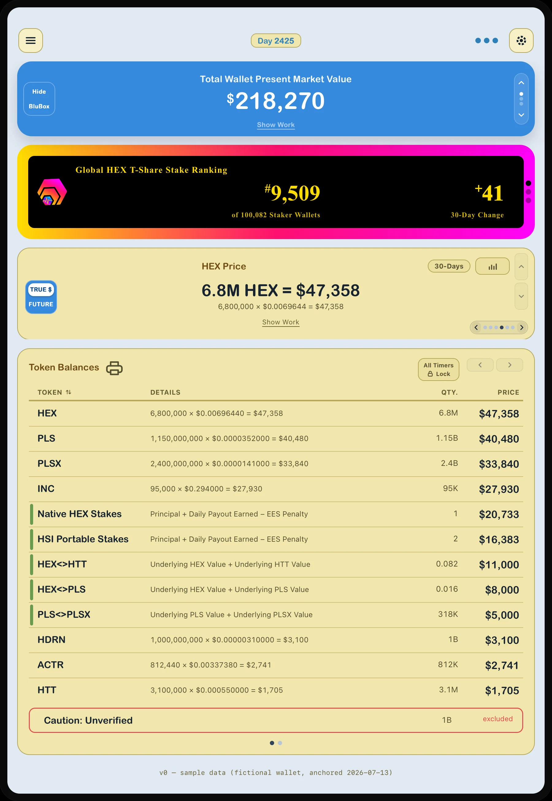 BluBox on a desktop computer, Buff theme
